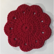 Handmade crochet coaster