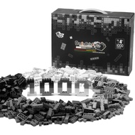 [ZRmar03] 1000 Piece Blocks for Building, Classic Bulk 2x4 Basics Bricks Building Set - [Black/G/W 4