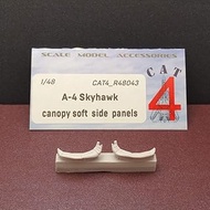 CAT4 R48043-1/48 - A-4 Skyhawk Canopy Soft Side Panels. Resin Parts