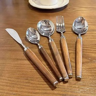 Coorrto Counter Goods 18/10 Stainless Steel Western Tableware Set Steak Cutlery Five-Piece Set Cutle