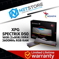 ADATA XPG SPECTRIX D50 RGB 16GB (8GBx2) DDR4 3600MHz RGB RAM - AX4U36008G18I-DT50