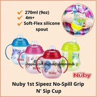 Botol Air tak tumpah Learning cup / NUBY 1st Sipeez No-Spill Grip N' Sip Cup 270ml (9oz) 4m+