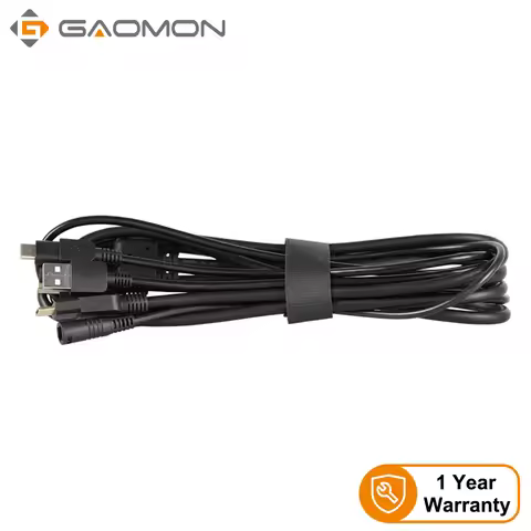 GAOMON 3-in-2 Cable HDMI USB POWER in One Cable Just For Graphics Tablet Monitor PD1560 PD1561 PD116
