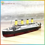 BBLUE Color Titanic Puzzle DIY Cruise Ship Assembled Model Kits Children Educational Toys .
