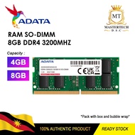 ADATA RAM 4GB / 8GB DDR4 2666MHz 3200MHZ RAM SODIMM