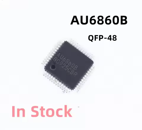 2PCS/LOT AU6860B AU6860 QFP-48 Audio master decoding chip In Stock