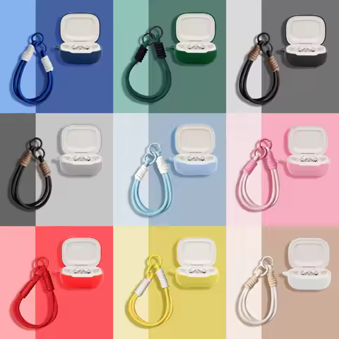 For JBL LIVE BUDS 4 Silicone Headphone Case Soft Cover Suitable JBL LIVE BUDS4 Protective Sleeve Wit