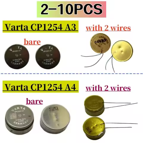 2-10pcs For Varta CP1254 A3 CP1254 A4 Battery For sony wf-1000xm4 wf-1000xm3 For Bang Olufsen E8, Po