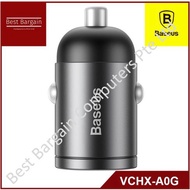 Best Bargain -  Baseus Tiny Star Mini Quick Charge Car Charger USB Port 30W Gray VCHX-A0G