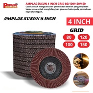 4" Stacked Grinding Sandpaper 100x16mm FLAP DISC Sanding Disc 4-inch Stacked Sandpaper Grinding/