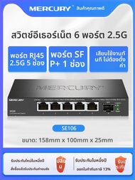 Mercury | สวิตช์อีเธอร์เน็ต 10Gbps ขนาด 2.5G พร้อมแหล่งจ่ายไฟ POE และพอร์ตไฟเบอร์ SFP+ 5/8 พอร์ต