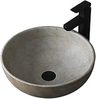 Cuenca Countertop Sink for Outdoor, Balcony, Bathroom Interior, Round Sink for Home Universal