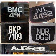 S14 NUMBER PLATE 2D TANAM LONG PLATE VSHAPE PLATE NUMBER PLATE MOTORCYCLE GOODQUALITY SENANG CUCI X 