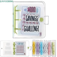 JUNYUE88WL Money Saving Binder, Mini PVC Savings Challenges Book, Christmas Cash Envelopes Tear Resi