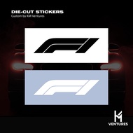 “F1” CAR DECAL AUTOMOTIVE-CUT VINYL STICKER