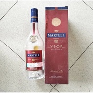 Empty Used Glass Bottle Martell cognac VSOP Medaillon 700ml