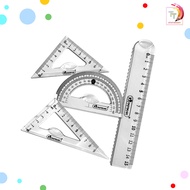 Master Art (มาสเตอร์อาร์ต) เรขาคณิต ชุดเรขาคณิต รุ่น ZL-01 ( 4 ชิ้น / ชุด )