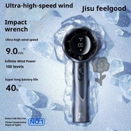 BRoses JISULIFE Pro1S Portable Turbo Fan 5000mAh USB Rechargeable Handheld Mini Fan Strong Wind