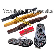Ghua sha wooden massage stick BONUS traditional reflexology sandals alternative scraping back therap