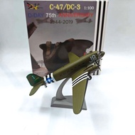 1/100 World War II US Army 101 Airborne Division C47 Transport Fighter Aircraft Model Normandy War 7