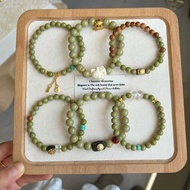 Natural Alxa Agate Single Ring Bracelet DIY Design Agate Fashion All-Match Bracelet Female