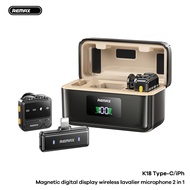 Micro Thu Âm Không Dây Live Stream 2in1 Remax K18 và 1in1 Remax K17 Type-c/ Li-ght-ning @i phôn. LMS