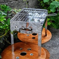 PURE STAINLESS HEAVY DUTY MEDIUM GRILLER WITH FREE TONG (IHAWAN)