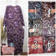 Gamis Jumbo Elegan Lengan Panjang Muslimah Abaya Kencana Ungu Label Coklat