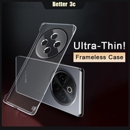 Ultra Thin HD Clear PC Hard Phone Case Frameless Shockproof Case For vivo iQOO U3 Y52s Y31s Y55s Y35