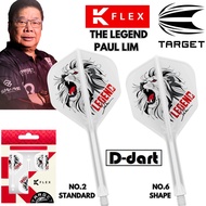 TARGET K FLEX DARTS FLIGHT-【No.6 / No.2】PAUL LIM THE LEGEND K-Flex Integrated Dart Flights and Shaft