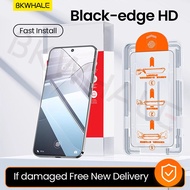 BKWHALE ติดตั้งง่าย กระจกนิรภัย สำหรับ Xiaomi 14 13 12 11 10 12x 12s 17 Pro Max 15s Pro 15 Ultra 15T