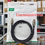 Displayport Cable To DisplayPort Ugreen 60843 HD 8k 60Hz Display Port 1.4 Usb DP To DP 4k 2k Audio V