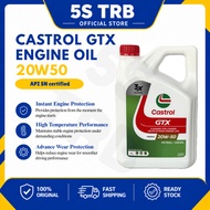 CASTROL GTX 20W50 (4L) Engine Oil API SN Mineral Engine Oil Minyak Enjin Minyak Hitam Kereta Car
