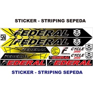 STICKER ALL FEDERAL BIKE BICYCLE STRIPING