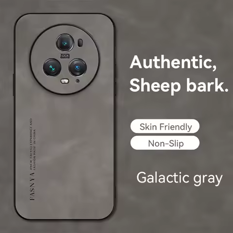 For Honor Magic 5 5Pro Sheepskin Leather Soft Case for Honor Magic 5 lite Camera Lens Protective Mat