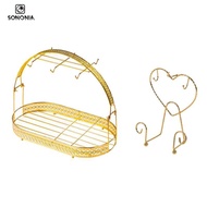 SONONIA Cup Drying Rack Stand, Dry Rack with Removable Glass Cup Stand, Modern Bottle Rack Cup Metal