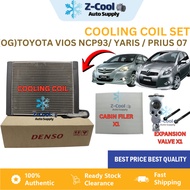 🔥COMBO COOLING COIL SET🔥Aircond Car ORIGINAL DENSO TOYOTA VIOS NCP93/ YARIS / PRIUS 07 447610-4790/2