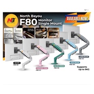 F80 COLORS 2025 North Bayou F80 computer monitor mount white, black gray, pink.F80 LATEST VERSION NB
