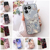 Case For Tecno Pova 7 4G Cover LJ6 Cute Cat Fashion Butterfly Painted Casing For Techno Pova 7 4G