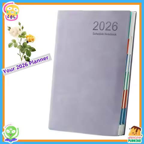 2026 Planner Book, Self-Discipline Calendar Planner, Weekly&Monthly Planner Layouts, 360-Page Daily