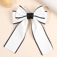 2 Chiếc Da Trắng Nơ Tóc 2 Lớp Thanh Lịch Chống Thấm Nước Barrette Cho Nữ Cô Gái Trẻ Em Phong Cách Hà