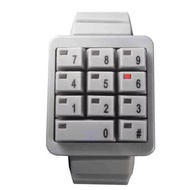 CLICK 創意爆破數字鍵盤個性腕錶-灰