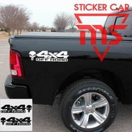 STICKER CAR STICKER 4X4 HILUX RANGER NAVARA TRITON SIDE TUB 4X4 STICKER