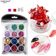 Gold Silver Copper Irregular Foil Paper Nail Art Sticker DIY Crystal Manicure UV Gel Polish Decorati