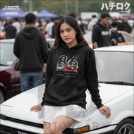 Corolla Trueno AE86 modified autowear premium thick material long hoodie AE 86 Trueno