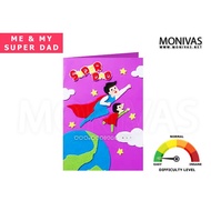 Me & My Super Dad DIY Greeting Card Crafting Fathers Day Gift