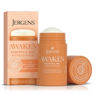 Jergens Awaken Essential Oil-Scented Stick, Calming Aromatherapy Stick with Wild Orange and Lemon Es