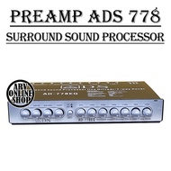 Preamp Equalizer Parametrik Audio Mobil 7 Way Xover Ads 778 Non Cod