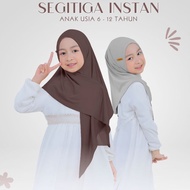 RN Hijab - Instant Triangle Hijab for Children | Premium Jersey Triangle Hijab for Teenagers (6-15 Y