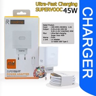 Realme C75 C71 C65 C65 Original 45 Watt Realme 13 Pro 12 14 Type C Charger